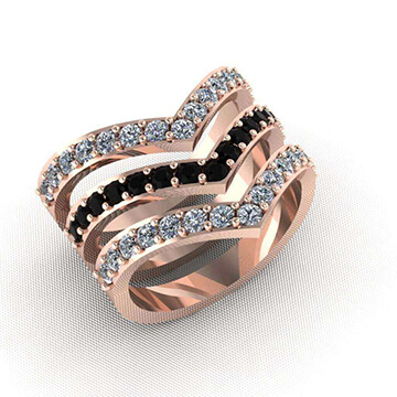 3-Layer Stackable Rings - MKM Jewelry, Inc.
