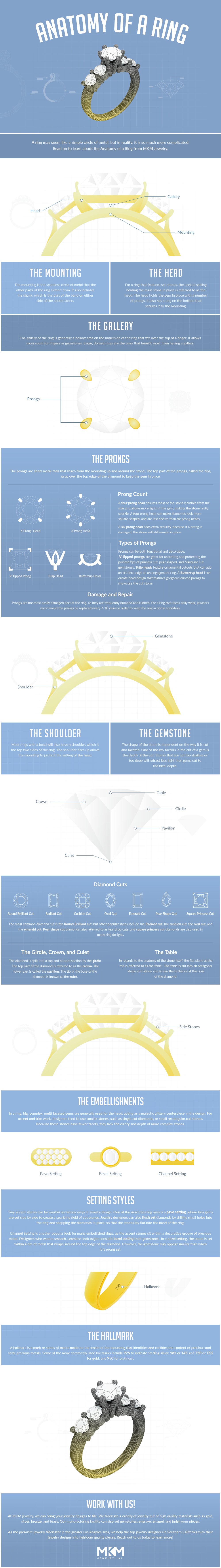Anatomy of a Ring Jewelry Infographic