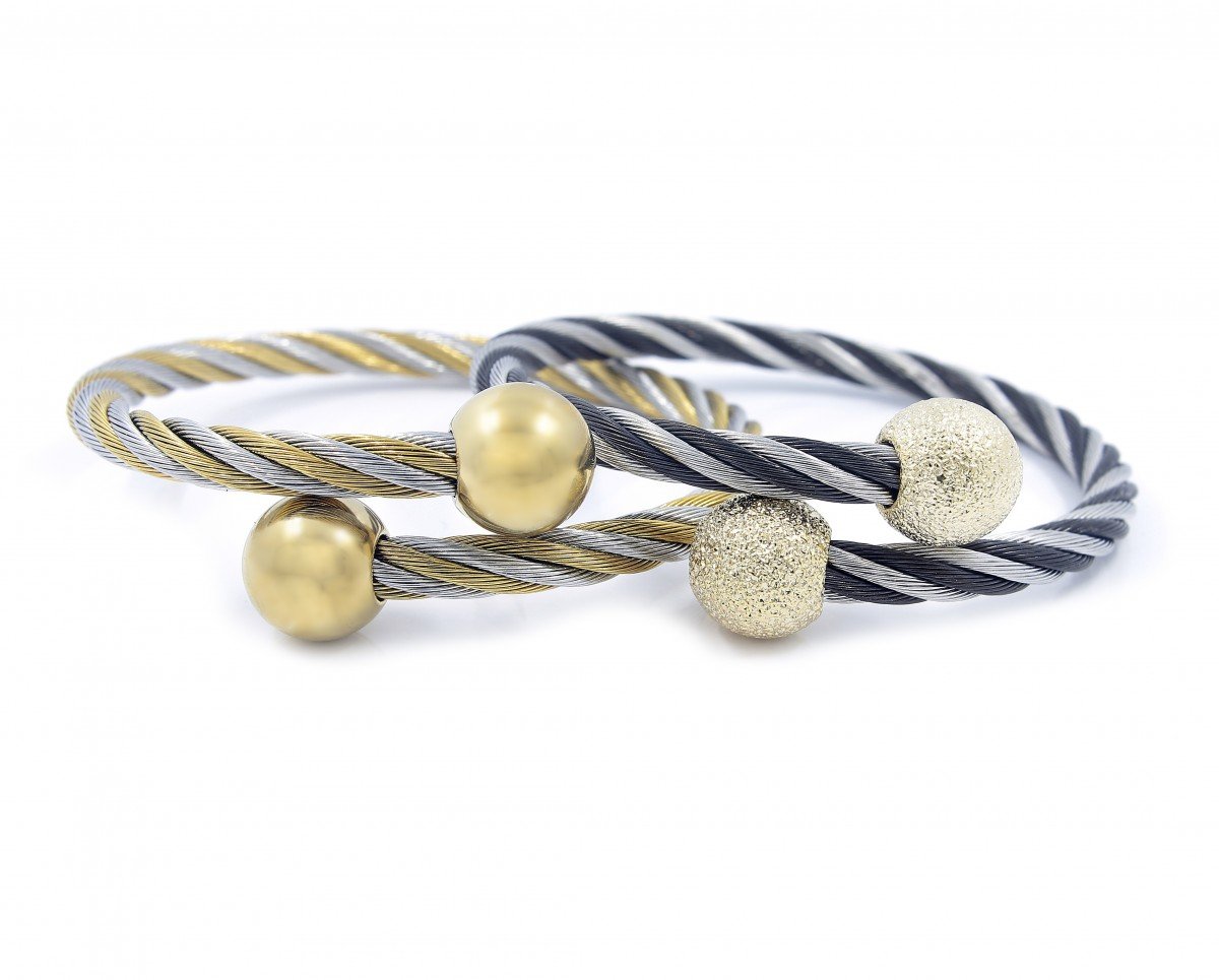 stainless steel and gold jewelry