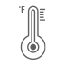 High temperature icon