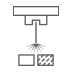 Laser welding two metals icon