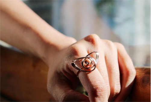 Custom designed butterfly ring